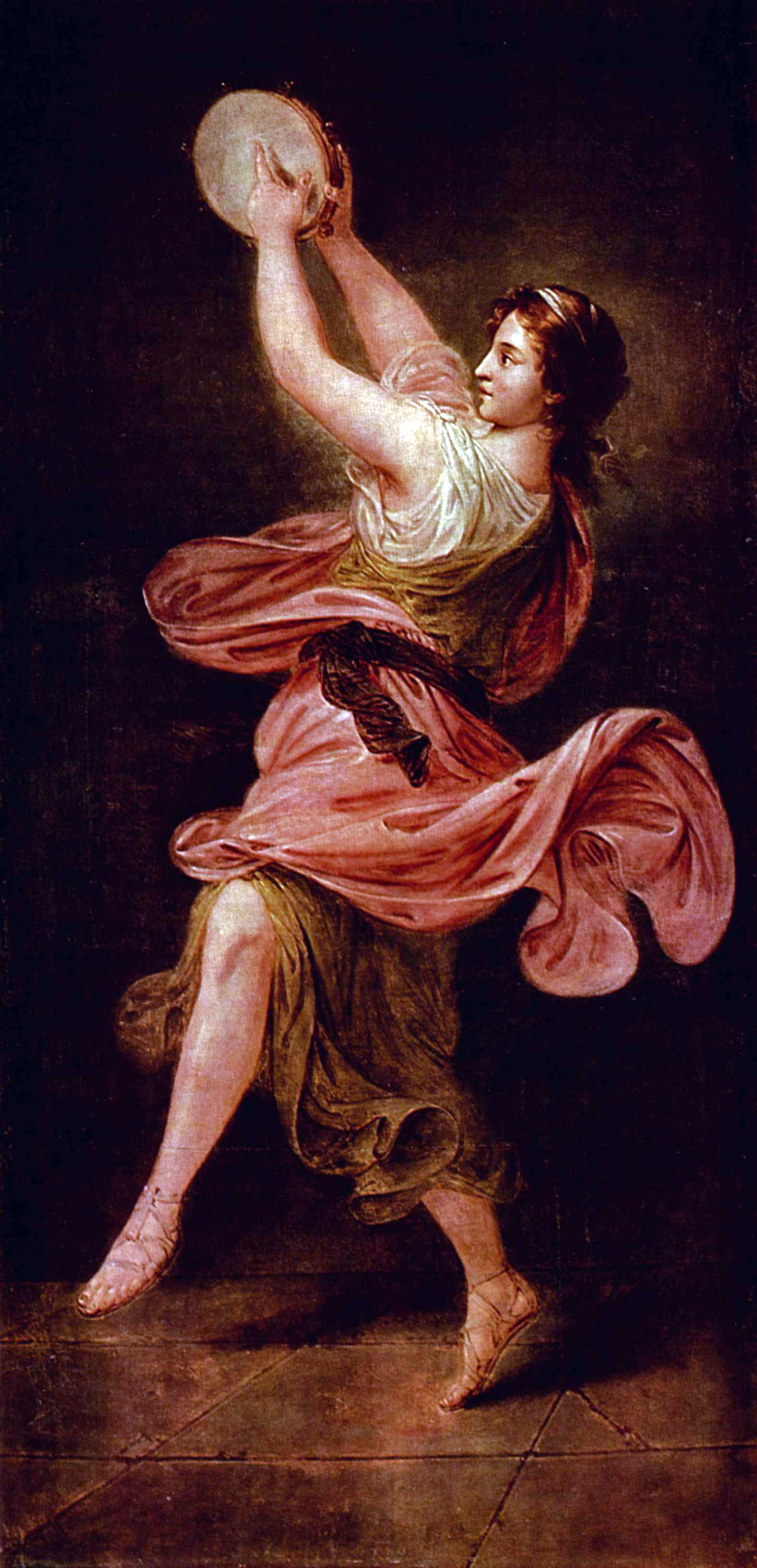 Jeune fille au tambourin