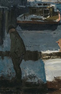 Georges Bellows, Men on docks, Detail, National Gallery