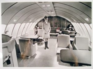 La première classe d'un Boeing 747 de la Pan Am