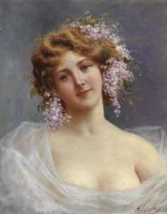 Achille Beltrame, Lady with Lilies, Pinterest