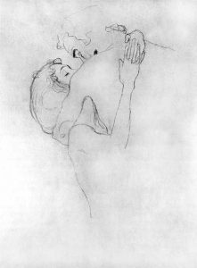 Gustav Klimt, Baiser, dessin