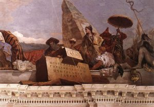 Tiepolo Giovanni, Fresque Apollon et l'allégorie des planètes et des quatre continents, Détail Asie, Metropolitan Museum, New York