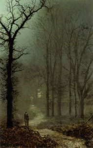 John Atkinson Grimshaw, Lovers in a Wood, 1873