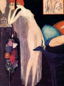 Kees van Dongen, La Casati et son lévrier 