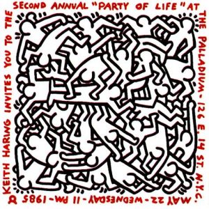 Keith Haring, Invitation to The party of life