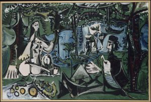 Pablo Picasso, Le déjeuner sur l'herbe d'après Manet, 1960, blog.picasso.fr