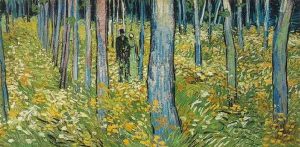 Vincent van Gogh, Sous bois avec deux promeneurs