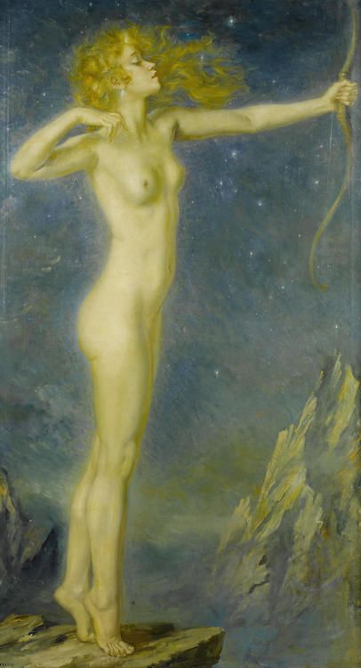 George Owen Wynne Apperley, Artemis the huntress, 1939, gowapperley.wordpress.com