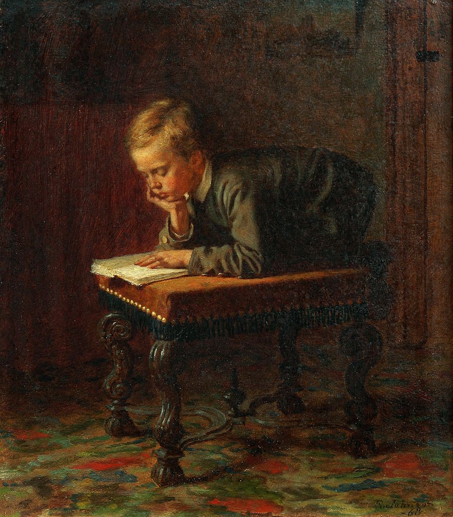 Eastman Johnson, Reading Boy, 1863