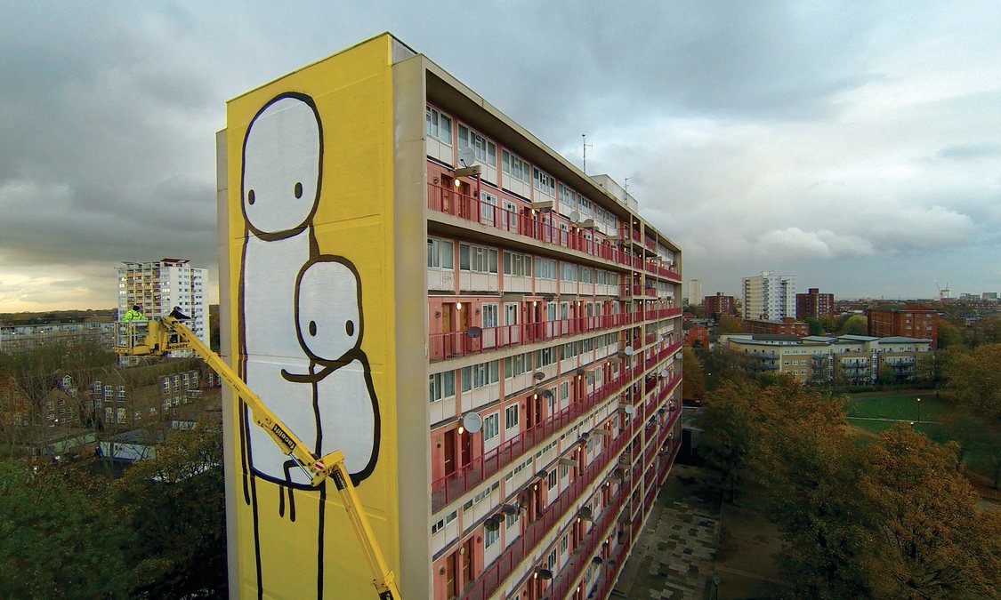 Stik, Big Mother, on the side of Charles Hocking House, photograph: Joce Division, theguardian.com