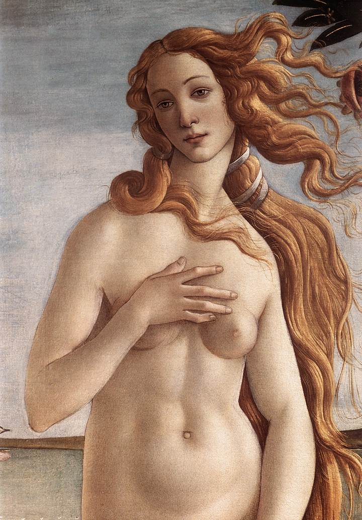 Sandro Botticelli, La Naissance de Vénus, Galerie des Offices, Florence, commons.wikimedia.org