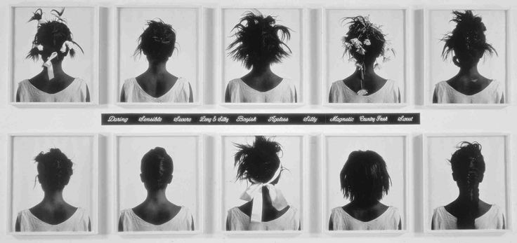 Lorna Simpson, Stereo Styles (1988), pinterest.com