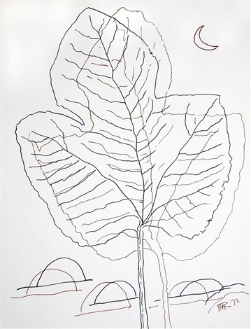 Man Ray, Leaf Drawing, 1972, artnet.fr